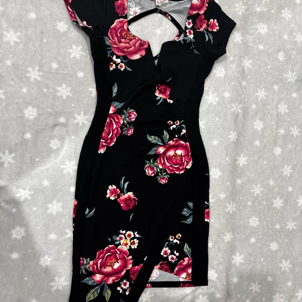 Crave Fame Pink Asymmetrical Bodycon Dress